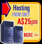 Web Hosting From Only A$25 per month.