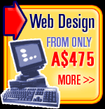 Professional web design from only A$475.